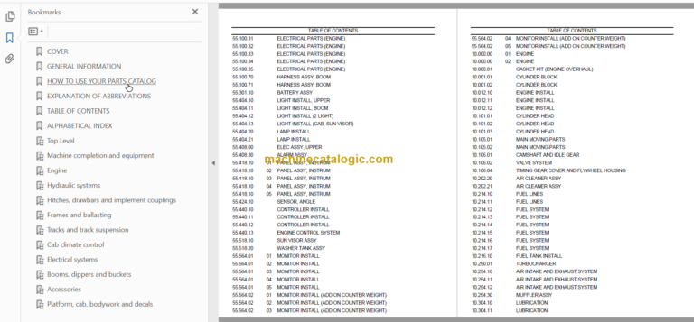 KOBELCO 230SR-3 TIER IV PARTS CATALOG