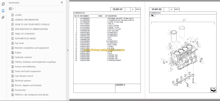 KOBELCO 230SR-3 TIER IV PARTS CATALOG