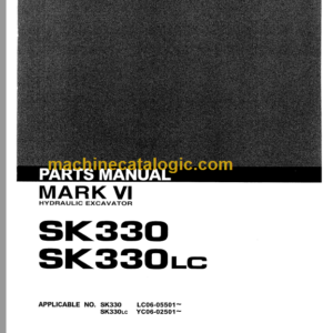 KOBELCO SK330 SK330LC MARK VI PARTS MANUAL