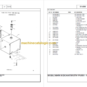 KOBELCO SK120LC-MARK III PARTS CATALOG