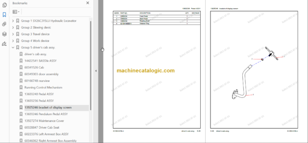 SANY SY26U PARTS MANUAL