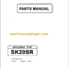 KOBELCO SK20SR PARTS MANUAL PM03501-03654