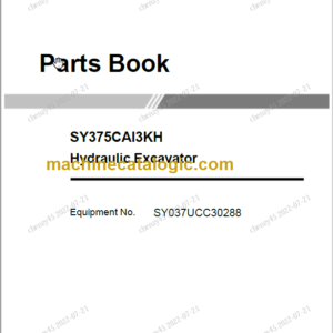 SANY SY375H Parts Book