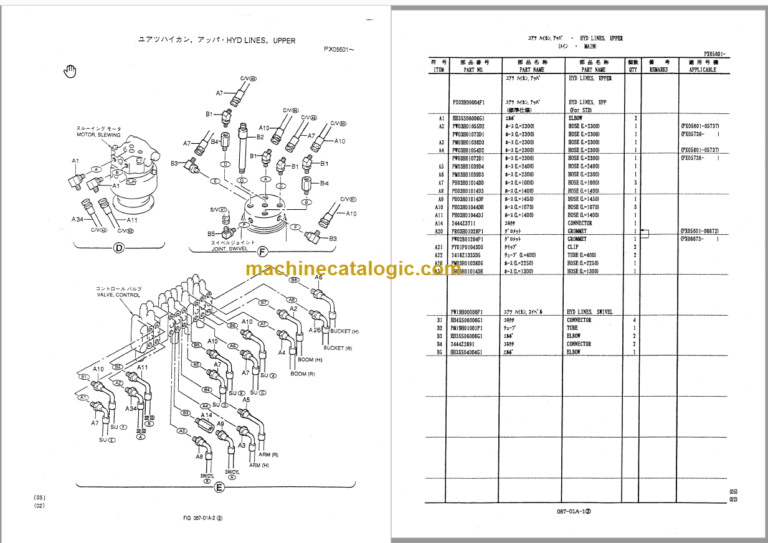 KOBELCO SK35SR PARTS MANUAL PX06501-06977