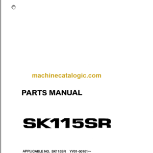 KOBELCO SK115SR PARTS MANUAL