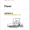 SANY SSP90C-8 Parts Book