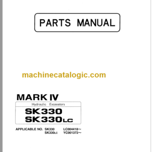 KOBELCO SK330 SK330LC PARTS MANUAL