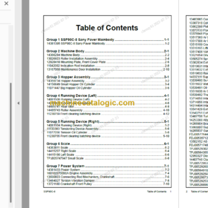 SANY SSP90C-8 Parts Book