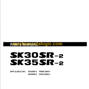 KOBELCO SK30SR-2 SK35SR-2 PARTS MANUAL