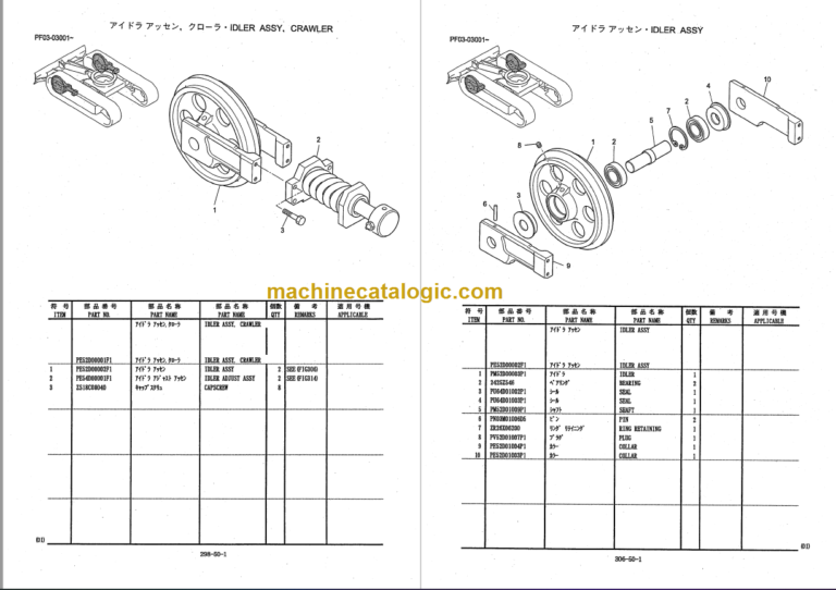 KOBELCO SK16 SK17 PARTS MANUAL