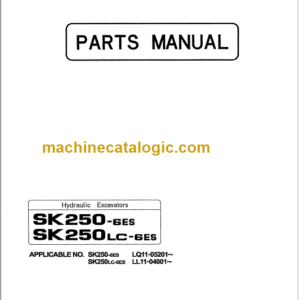 KOBELCO SK250-6ES SK250LC-6ES PARTS MANUAL