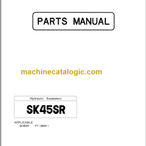 KOBELCO SK45SR PARTS MANUAL PY-06001