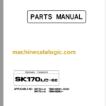 KOBELCO SK170LC-6E PARTS MANUAL