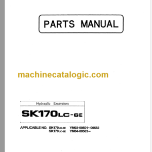 KOBELCO SK170LC-6E PARTS MANUAL