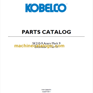 KOBELCO SK210-9 Acera Mark 9 PARTS CATALOG FR