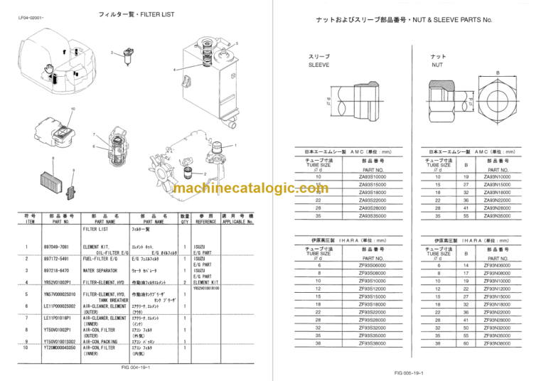 KOBELCO SK80MSR-1E SK80CS-1E PARTS MANUAL