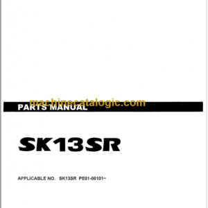 KOBELCO SK13SR PARTS MANUAL