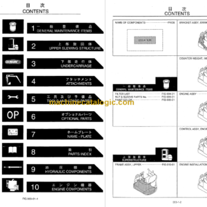 KOBELCO SK09SR PARTS MANUAL