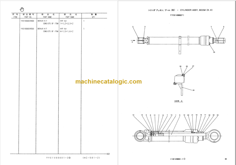 KOBELCO SK135SRLC SK135SRL PARTS MANUAL
