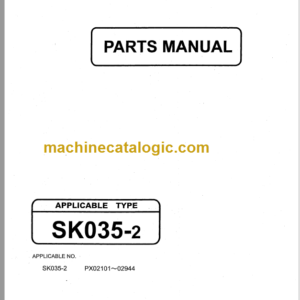 KOBELCO SK035-2 PARTS MANUAL