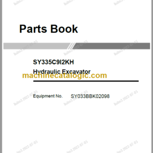 SANY SY335 Parts Book