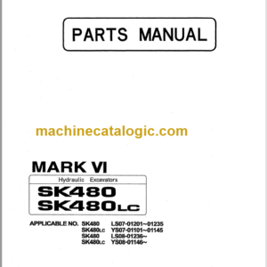 KOBELCO SK480 SK480LC PARTS MANUAL