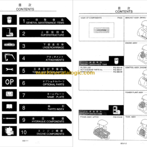 KOBELCO SK030-2 PARTS MANUAL