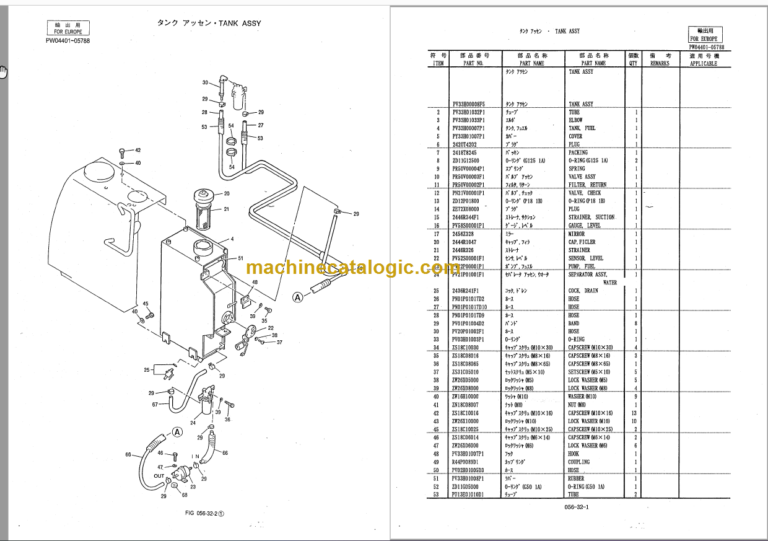 KOBELCO SK030-2 PARTS MANUAL