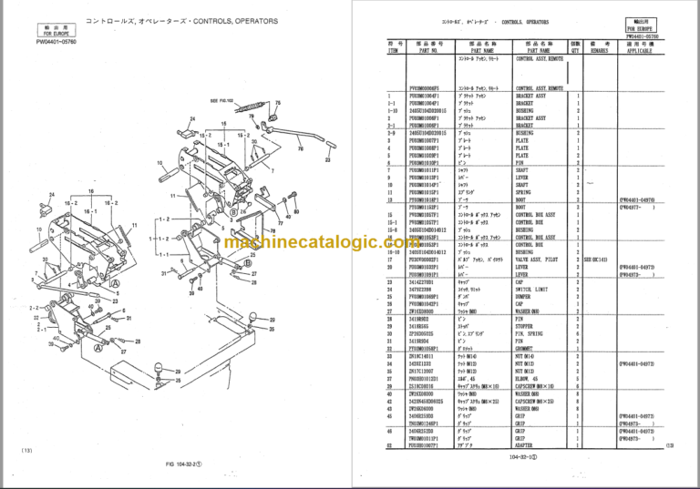 KOBELCO SK030-2 PARTS MANUAL