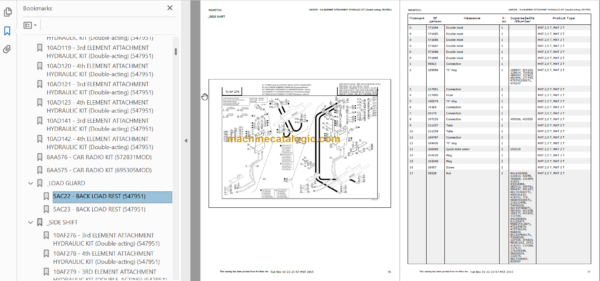 MANITOU MH 25-4T PARTS CATALOGUE