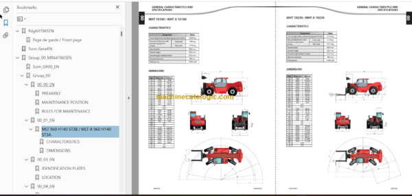 MHT 10230 MINING 129M ST4 S1 REPAIR MANUAL