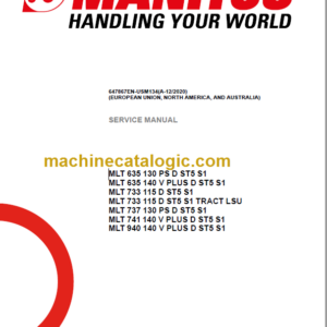 Manitou MLT 737 130 PS D ST5 S1 Service Manual