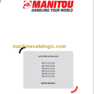 MANITOU MI 35 G S2 US REPAIR MANUAL