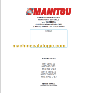 MHT 860 LT-E3 REPAIR MANUAL