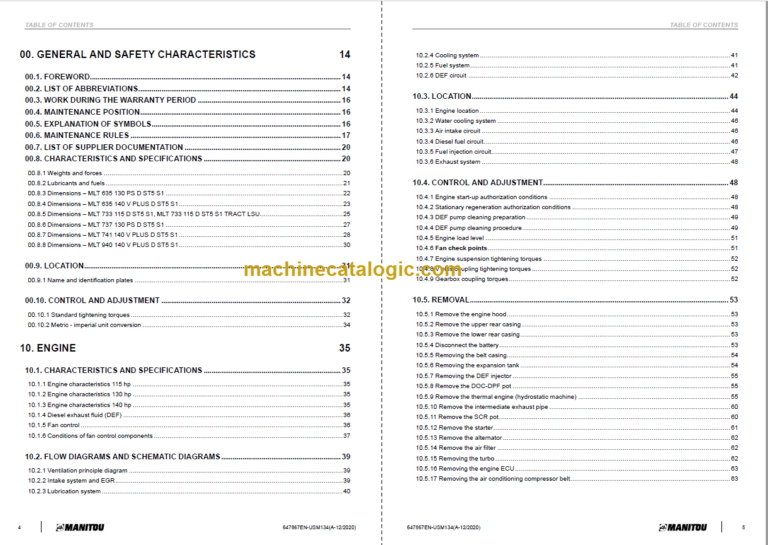 Manitou MLT 737 130 PS D ST5 S1 Service Manual