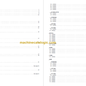 MANITOU MC20 E Parts Catalogue