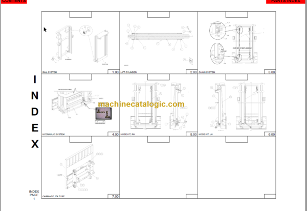 MANITOU 805348 Series Parts Manual