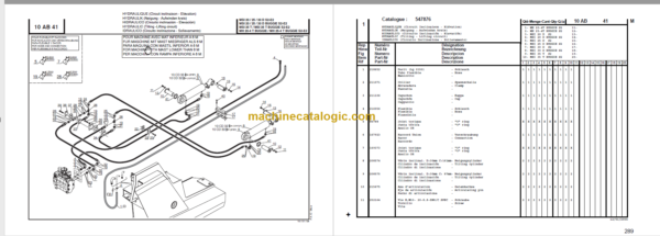 MANITOU MSI 30 D Series 2-E2 PARTS MANUAL