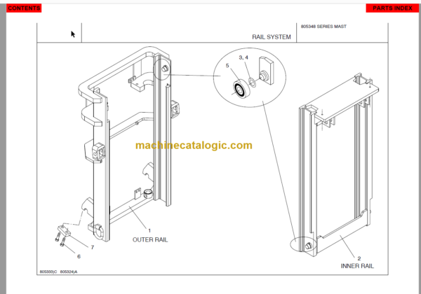 MANITOU 805348 Series Parts Manual