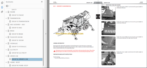 Manitou MRT 1440 EASY 75P 400 ST3B S2 REPAIR MANUAL