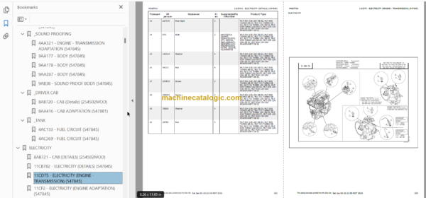 Manitou MLT 630 SB E2 PARTS CATALOGUE