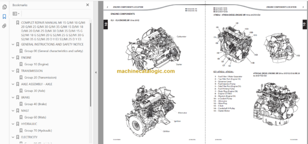 MANITOU MI 35 G S2 US REPAIR MANUAL