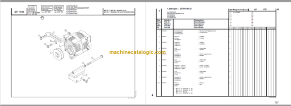 MANITOU MSI 30 D Series 2-E2 PARTS MANUAL