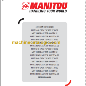 Manitou MRT 1640 EASY 55P 360 ST4 S2 REPAIR MANUAL