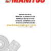Manitou MLT 523 Repair Manual