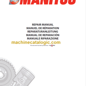 Manitou MLT 523 Repair Manual