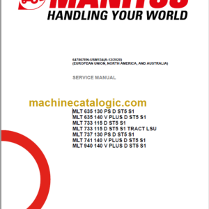 Manitou MLT 737 Service Manual