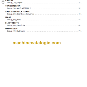 MANITOU M26-M50 MC30-MC79 Series 3-E2 Repair Manual