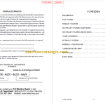 MANITOU 8000 Series Parts Manual