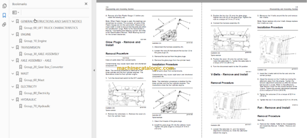 MANITOU M26-M50 MC30-MC79 Series 3-E2 Repair Manual